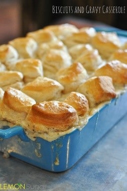 I was looking for easy recipes for dinner - but I love that this biscuits and gravy recipe can be perfect for brunch too!