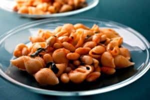 It's not traditional mac and cheese but it's WAY better than a basic mac and cheese recipe! Tomatoes, beans, cheese, and pasta sound great together. Can't wait to try this recipe!