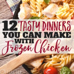 Ok I'll just say it-- frozen chicken is the best. Balancing two kids, a husband, work, and life in general- I need quick and easy dinner solutions. These tasty frozen chicken dinner recipes are the staples in our house- our kids always want seconds!!