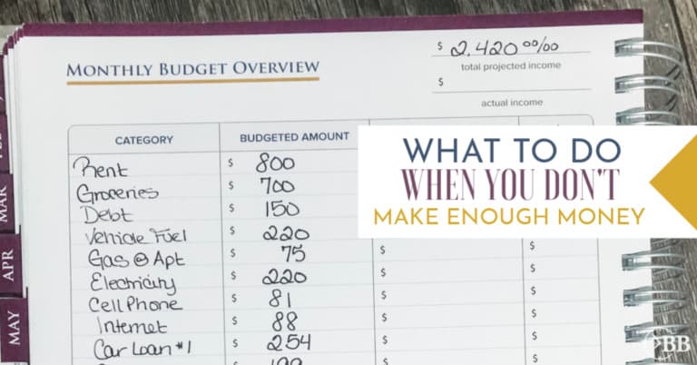 Income Problem: What to Do When You Don’t Make Enough Money. - The Busy ...