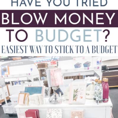 Holy moley! This crazy idea of blow money really works! For the first time ever I came in underbudget in every category.