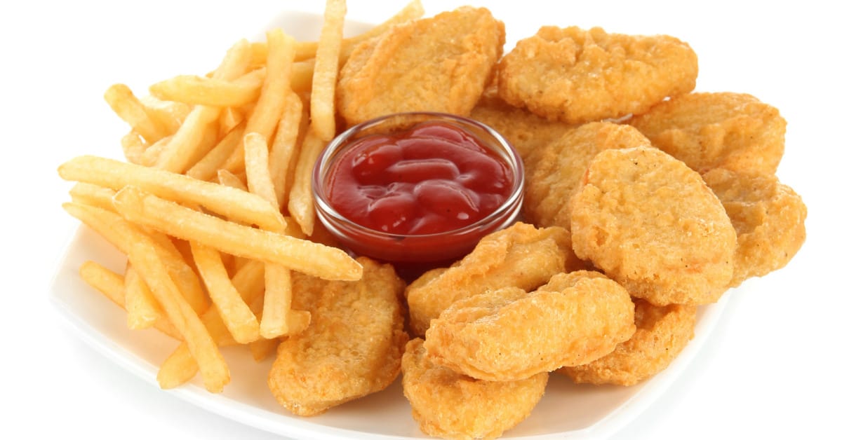 Chicken Nuggets with fries 