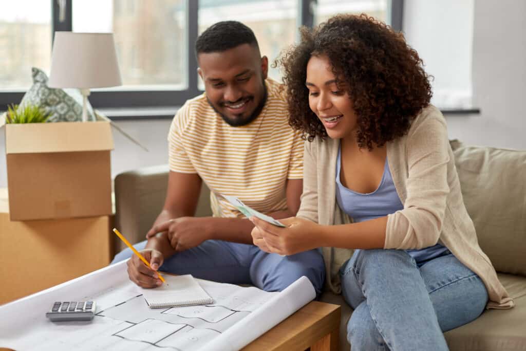 Couple meeting to discuss financial goal examples