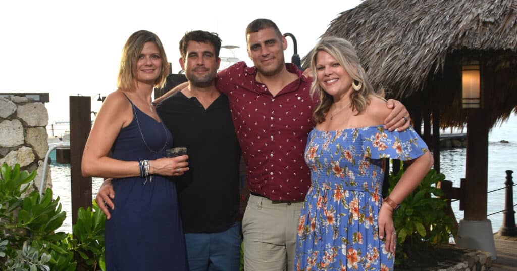 2 couples enjoying Sandals Ochi