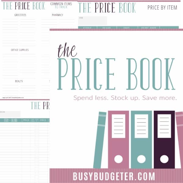 The Price Book from Busy Budgeter! Let's you track everything you buy so you always get the best price - totally need this! Only $2!